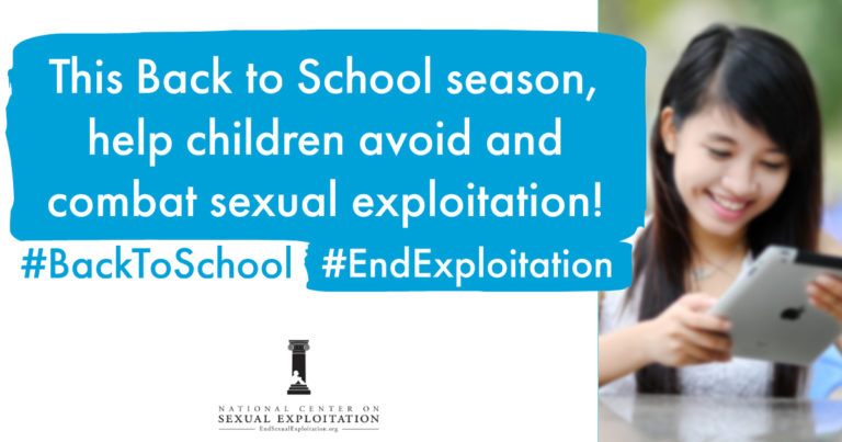 Back to School 2019_Protect Kids from Exploitation